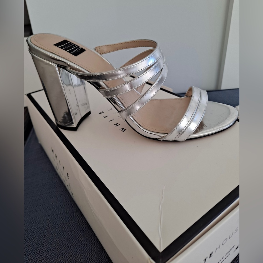 Sliver high heels